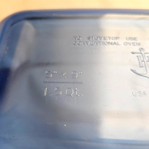 Pyrex Easy Grab Loaf Pan 1.5qt  Atlantic blue lrg handle colorful kitchen bakwar - Picture 7 of 9